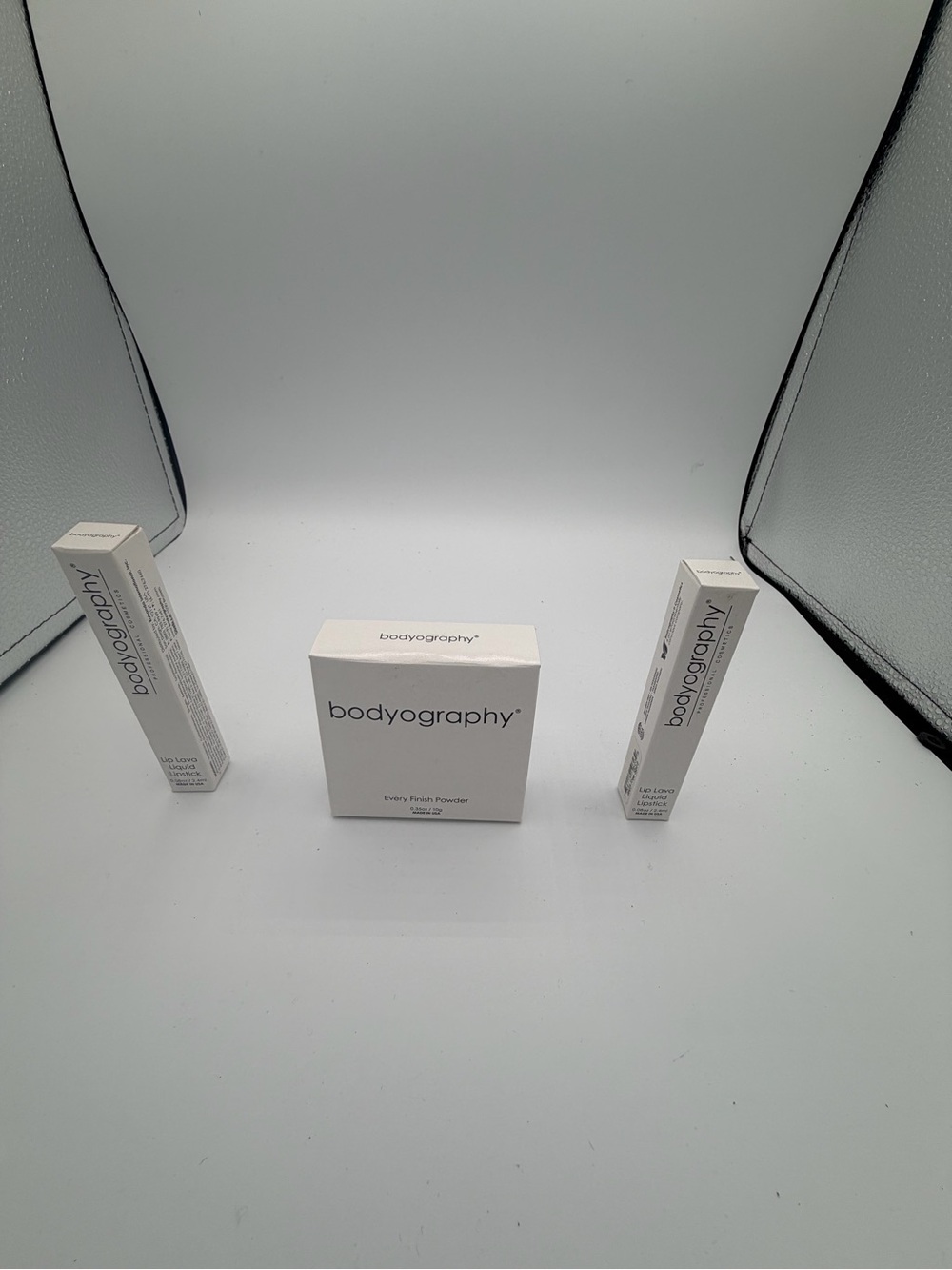 Bodyography Cream Finish Powder - light/medium and lip bundle.